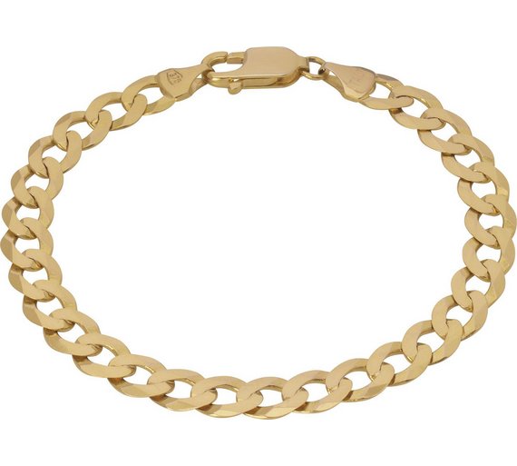 Buy 9ct Gold Solid Curb Bracelet at Argos.co.uk - Your Online Shop for ...