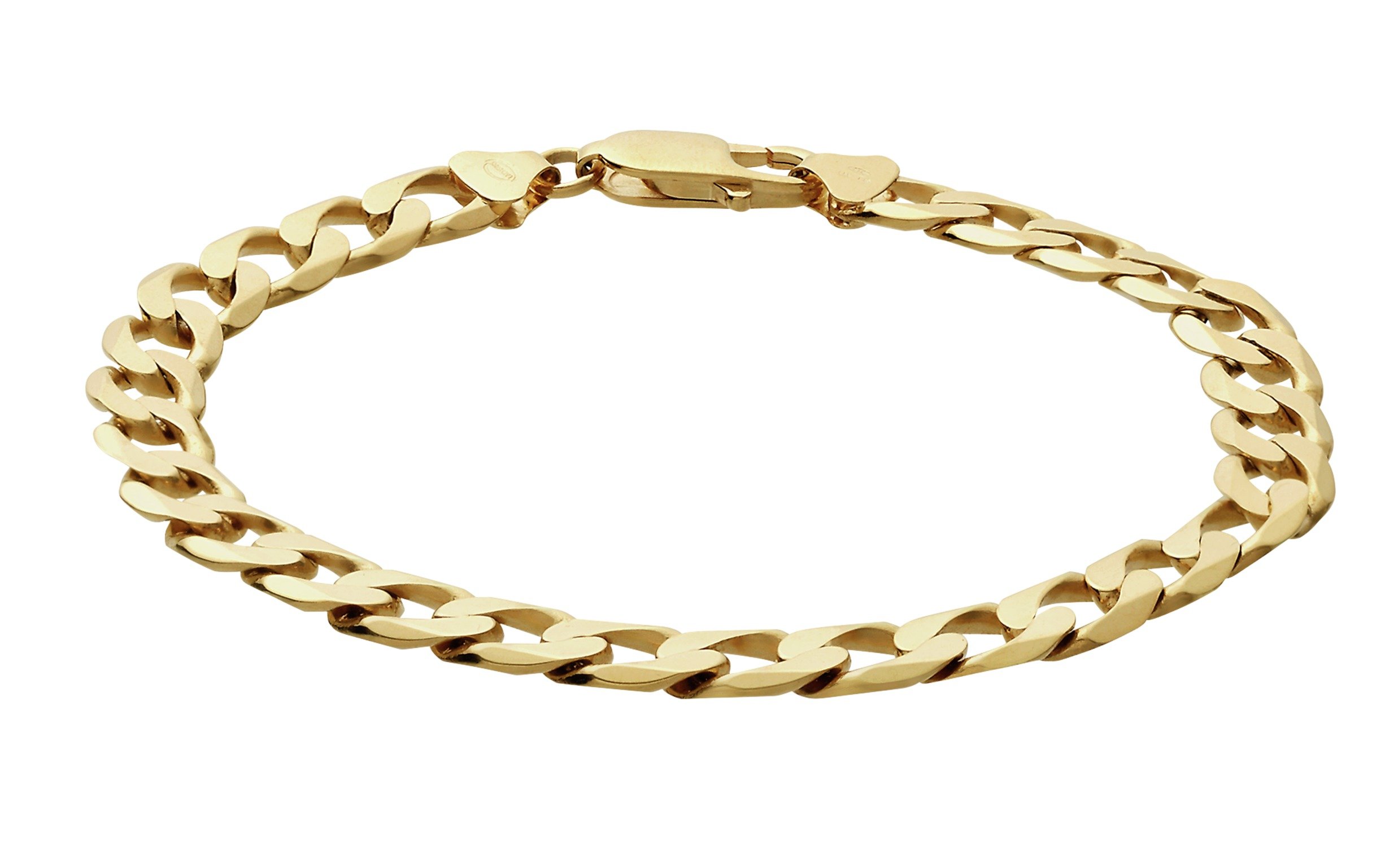Revere 9ct Gold Solid Curb Bracelet