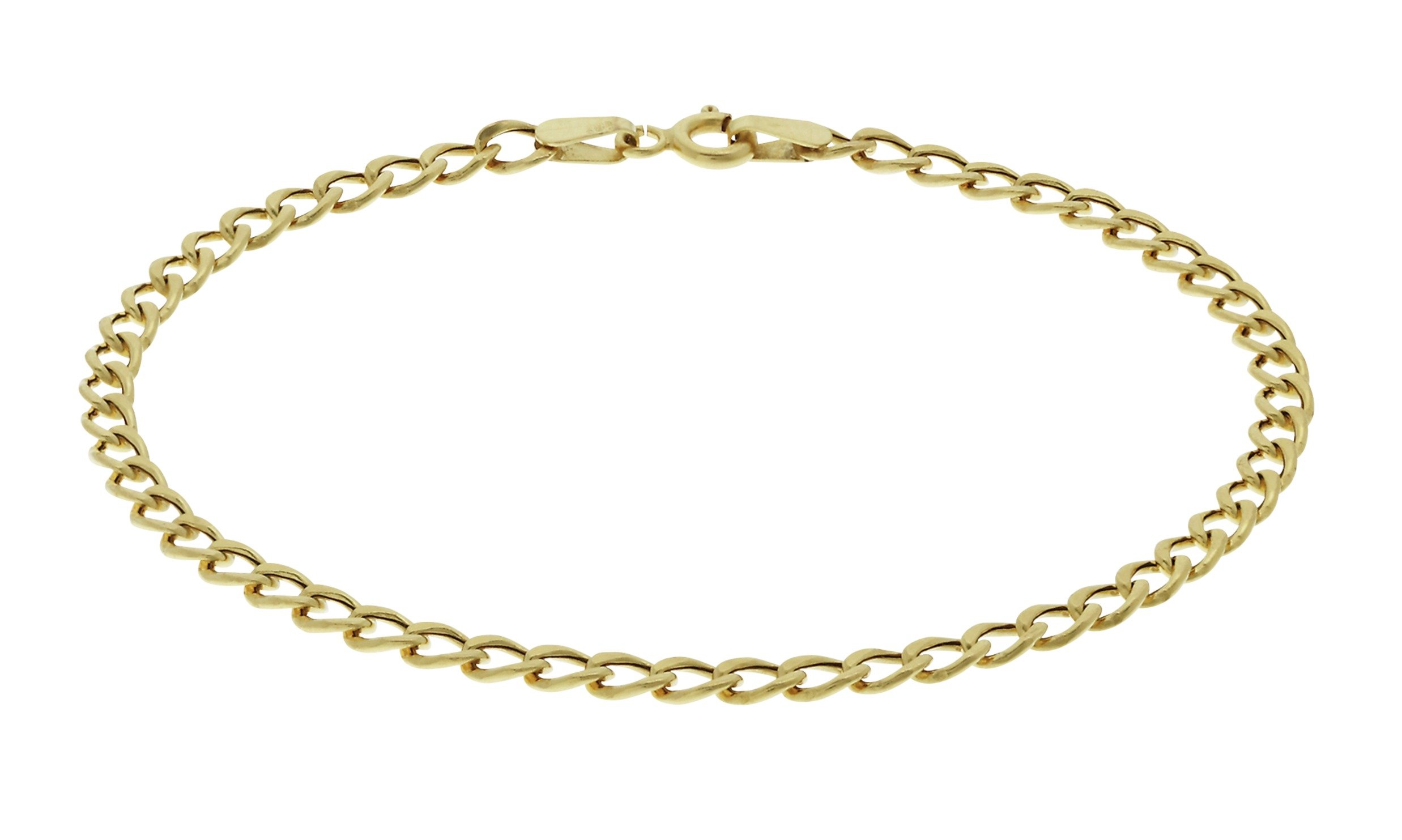 Revere 9ct Yellow Gold Hollow Curb Bracelet Review