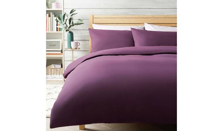 Habitat Cotton Rich 180 TC Grape Bedding Set - Double