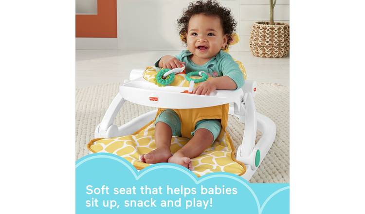 Buy Fisher Price Giraffe Sit Me Up Floor Seat with Tray Booster