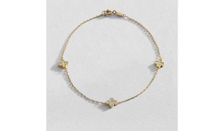 WOMAN'S GOLDEN STEEL BRACELET WITH MOON, HEART LUCKLE AND STAR