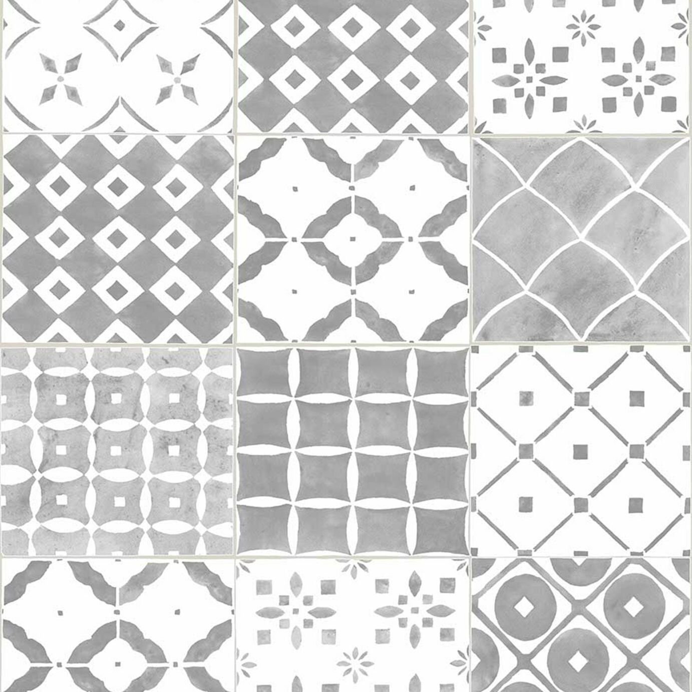 Contour Porches Grey Tile Wallpaper