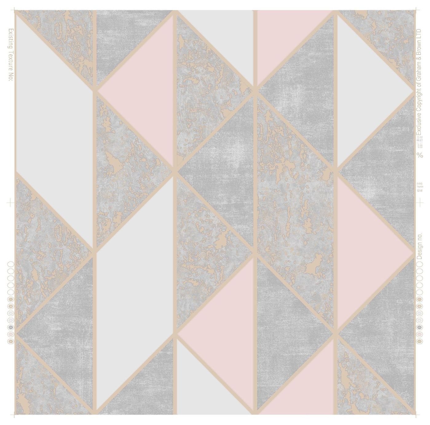 Superfresco Milan Geo Blush Wallpaper