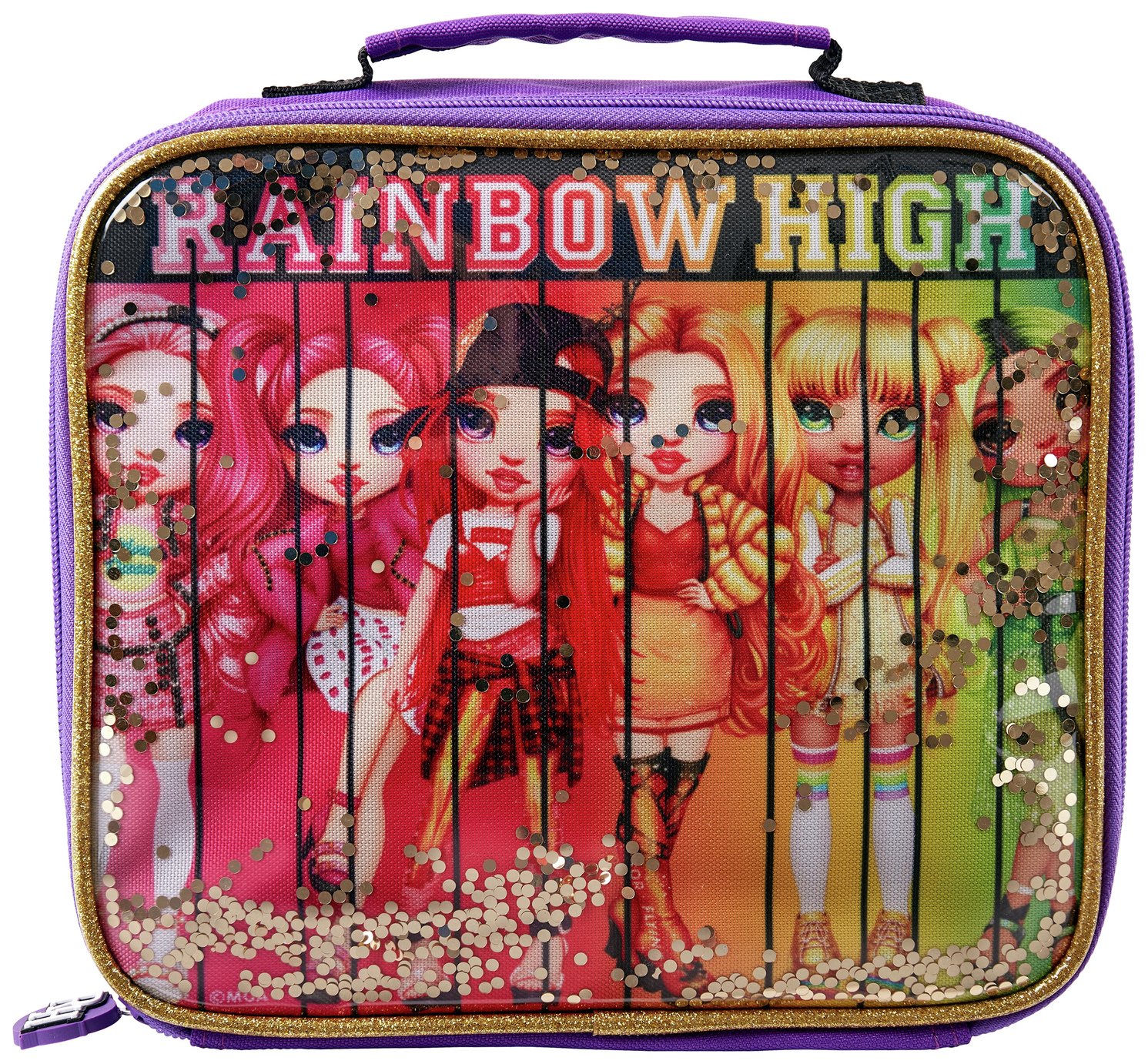 Zak Rainbow High Glitter Lunch Bag