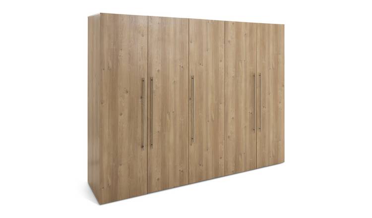 Habitat Atlas 5 Door Wardrobe - Oak