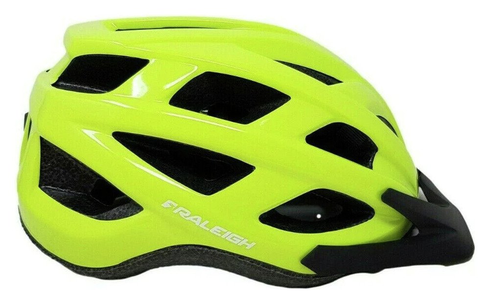 Raleigh Unisex Leisure Bike Helmet - Yellow, 58-62cm