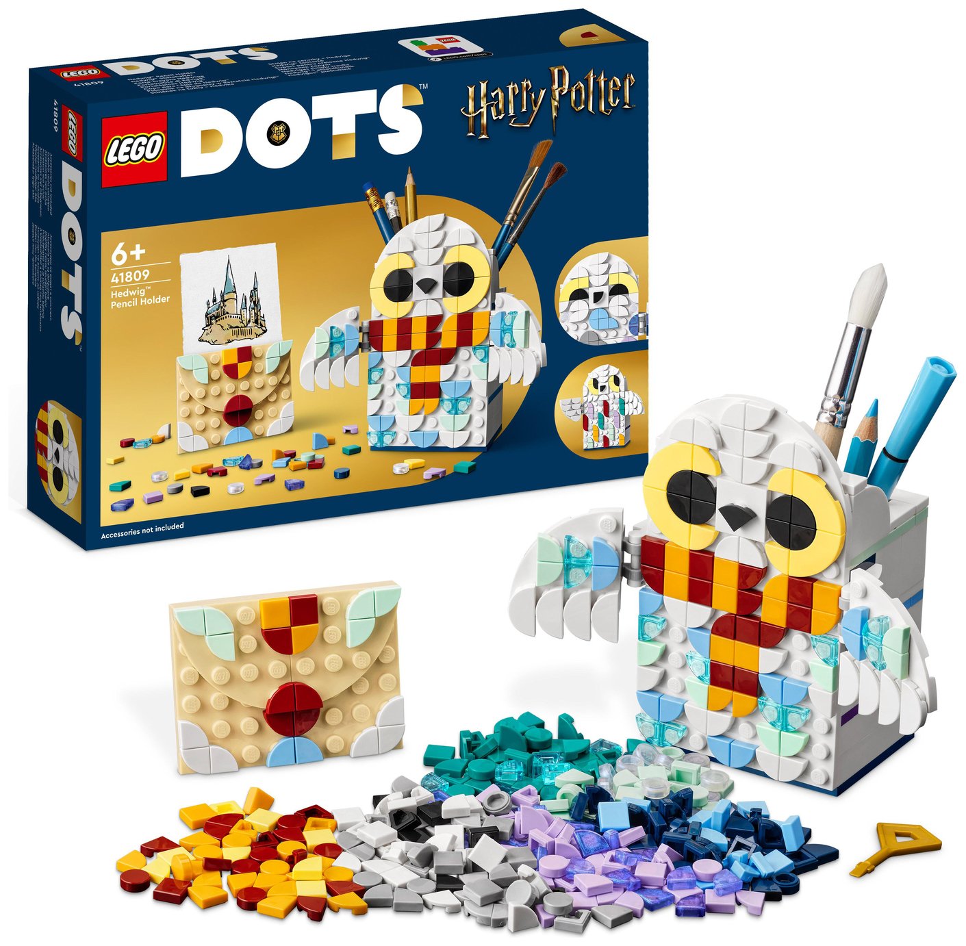 LEGO DOTS Hedwig Pencil Holder Harry Potter Crafts Set 41809 review