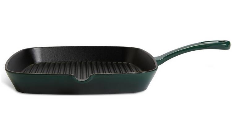 Enameled cast hotsell iron grill pan