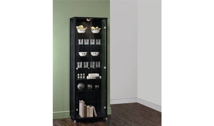 Buy Argos Home 7 Shelf Glass Display Cabinet Black Display cabinets Argos