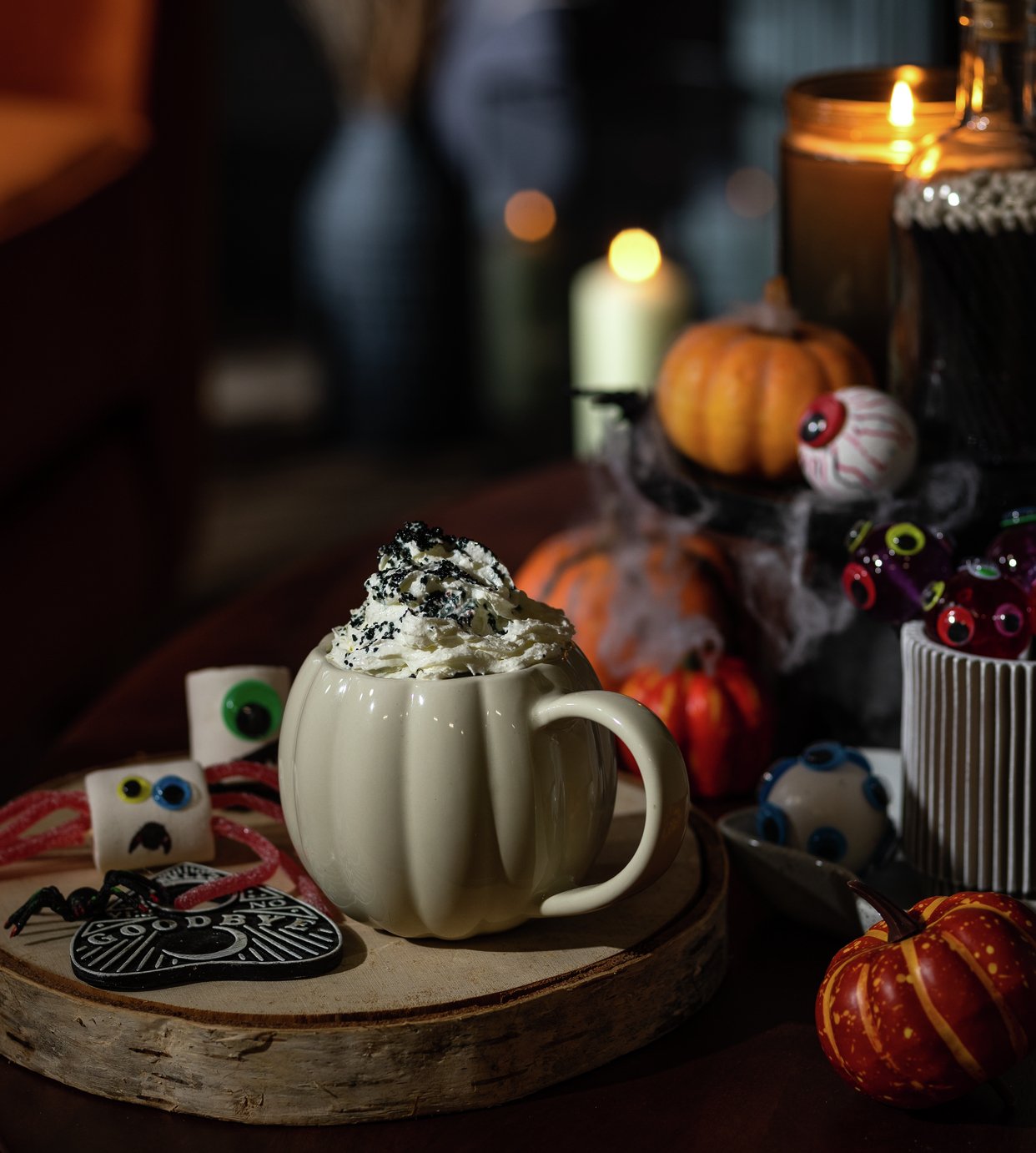 Argos Home Pumpkin Halloween Mug - Cream