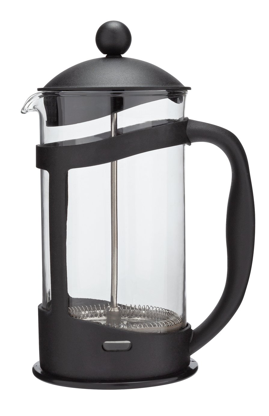 Habitat 8 Cup Plastic 1000ml Cafetiere - Black