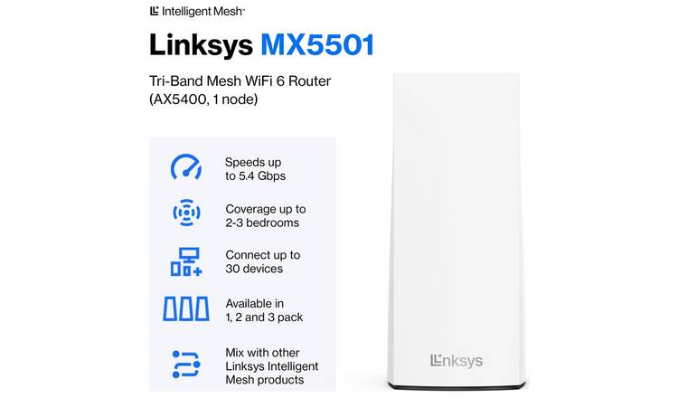 Linksys Dual-Band Mesh WiFi 6 System, 4-Pack | Linksys: US