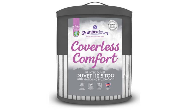 Slumberdown Coverless Comfort 10.5 Tog Printed Duvet -Single