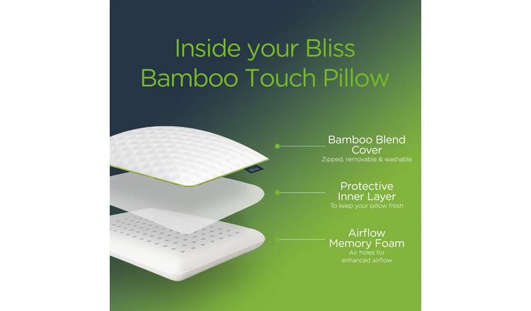 Buy Snuggledown Bliss Cotton Touch Memory Foam Firm Pillow, Pillows