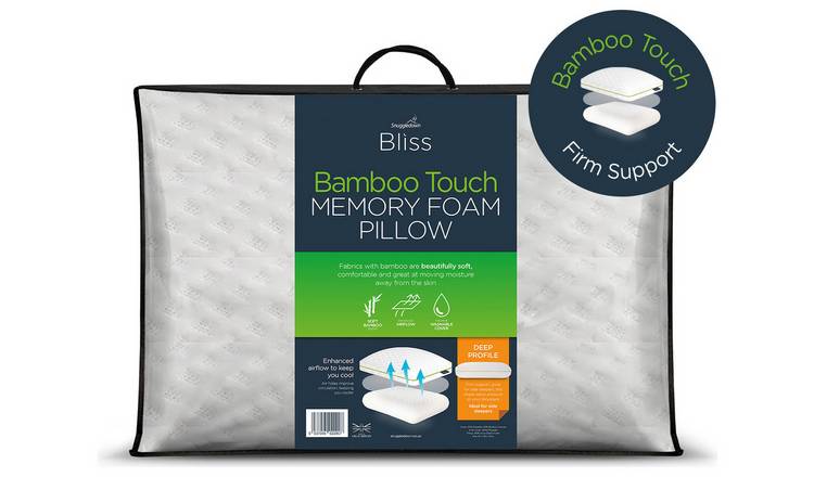 Snuggledown Bliss Bamboo Touch Memory Foam Firm Pillow