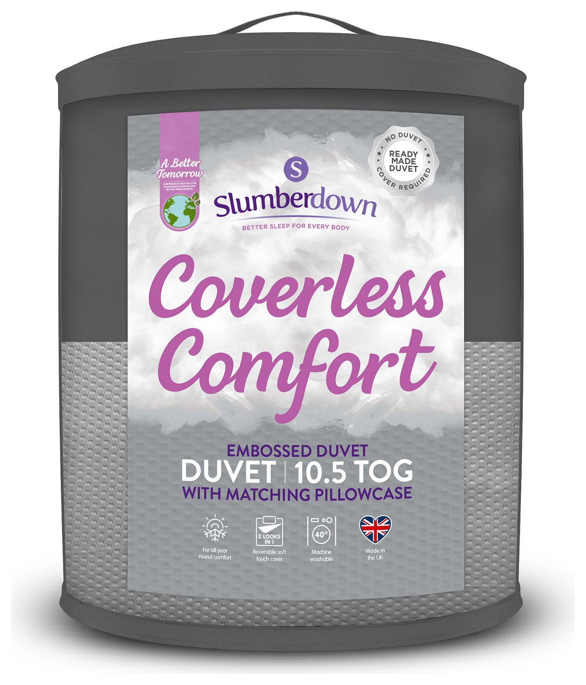 Slumberdown Coverless Comfort 10.5 Tog Duvet - Single