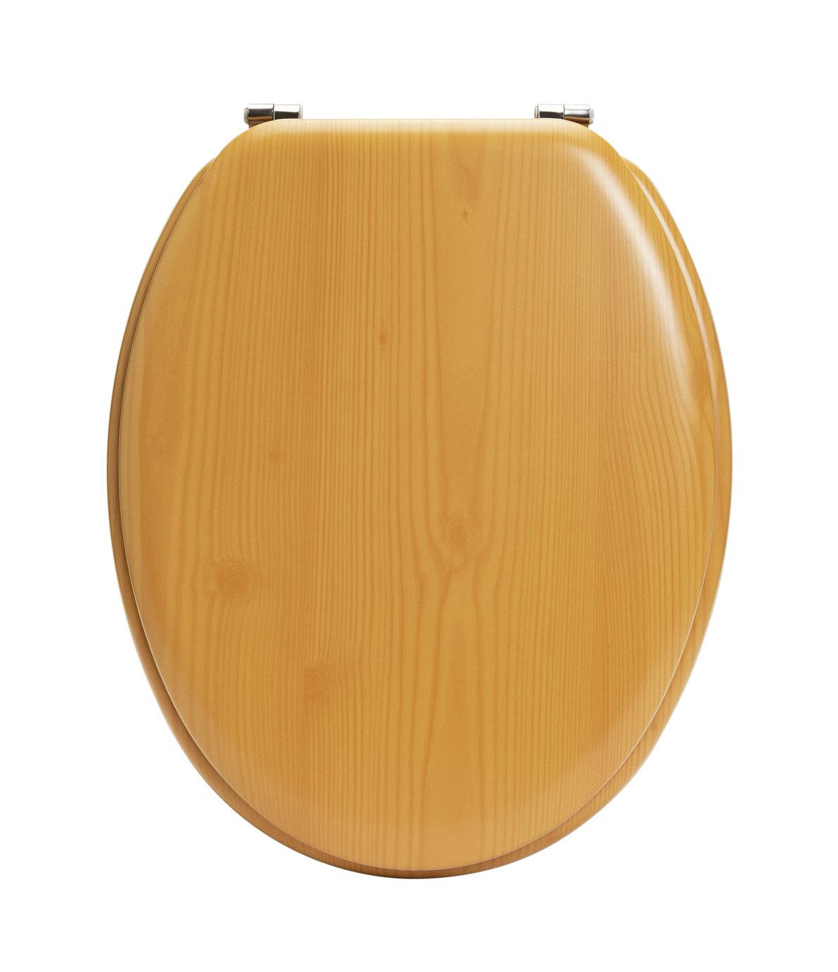 Argos Home Pine Effect Toilet Seat- Natural