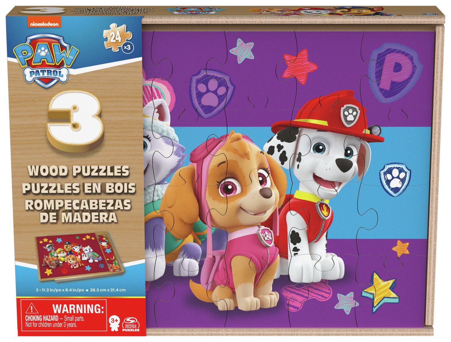 PAW Patrol Wooden Jigsaw Puzzle 3 Pack