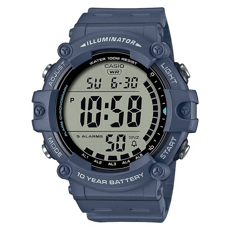 Casio Blue Digital Resin Strap Watch 0