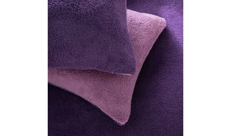 Buy Argos Home Double Sided Fleece Purple Bedding Set - Single | Duvet  cover sets | Argos