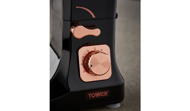 Tower black and rose deals gold stand mixer