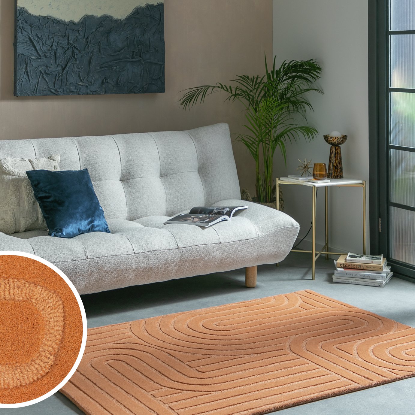 Habitat Mirage Carved Cut Pile Rug