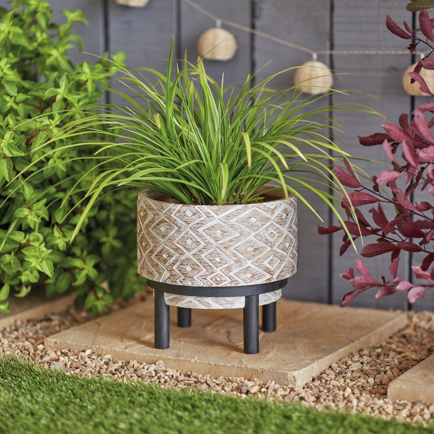 Argos Home Giant Wooden Effect Plant Pot with Stand Reviews Updated