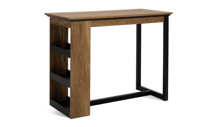 Oak bar deals table and stools