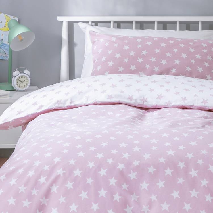 Buy Habitat Kids Reversible Star Pink Bedding Set Toddler Kids bedding Habitat