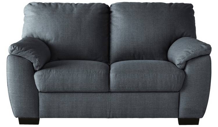 Argos Home Milano Fabric 2 Seater Sofa - Charcoal