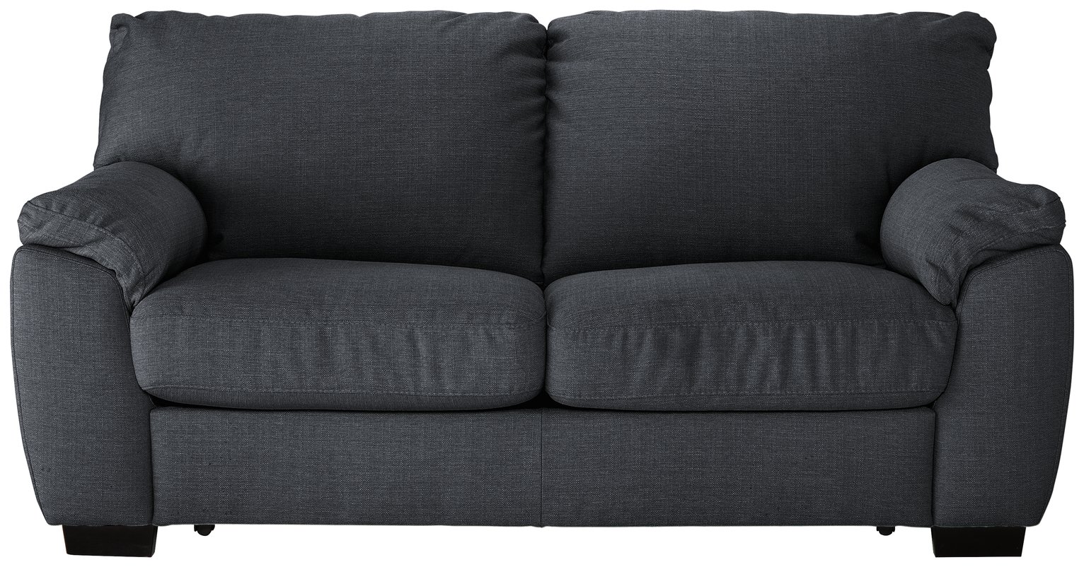 Argos Home Milano Fabric 2 Seater Sofa Bed - Anthracite