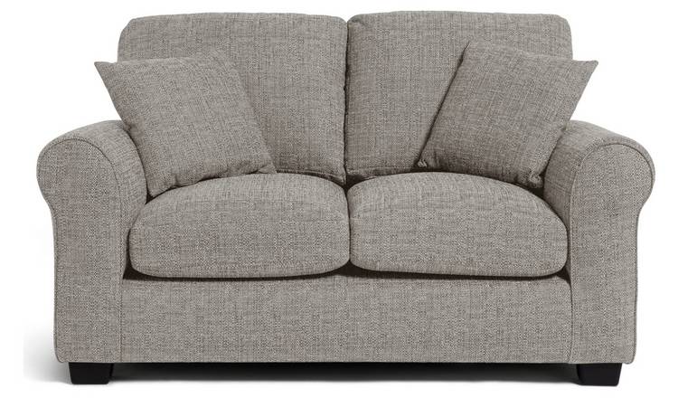Argos Home Lisbon Fabric 2 Seater Sofa - Grey