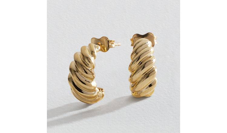 Gold creole hot sale earrings argos