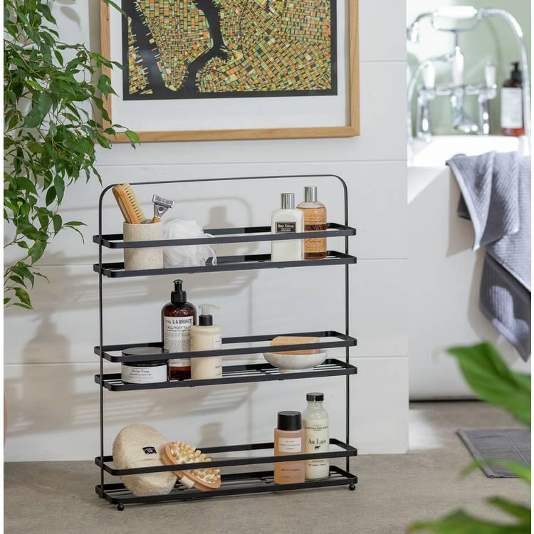Argos Home 3 Tier Slim Line Caddy - Black 0