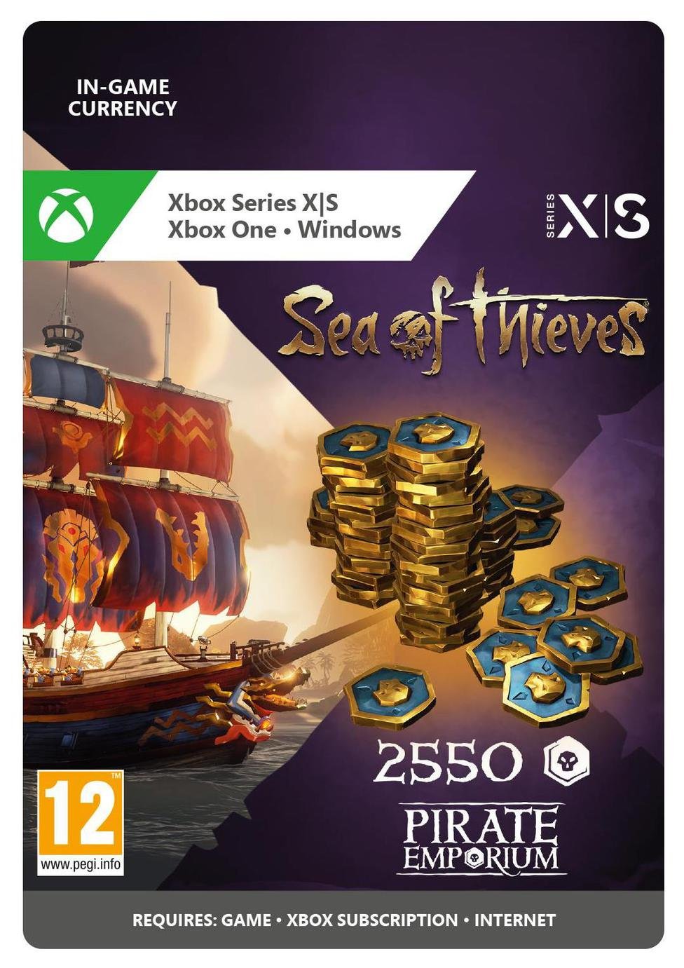 Sea Of Thieves 2550 Ancient Coins Pack - Xbox