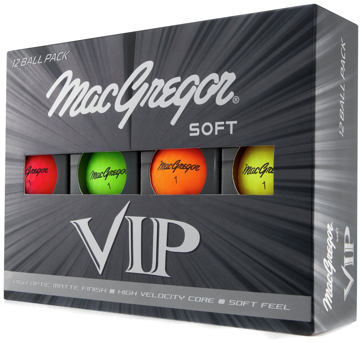 MacGregor Coloured 12 Pack Golf Balls
