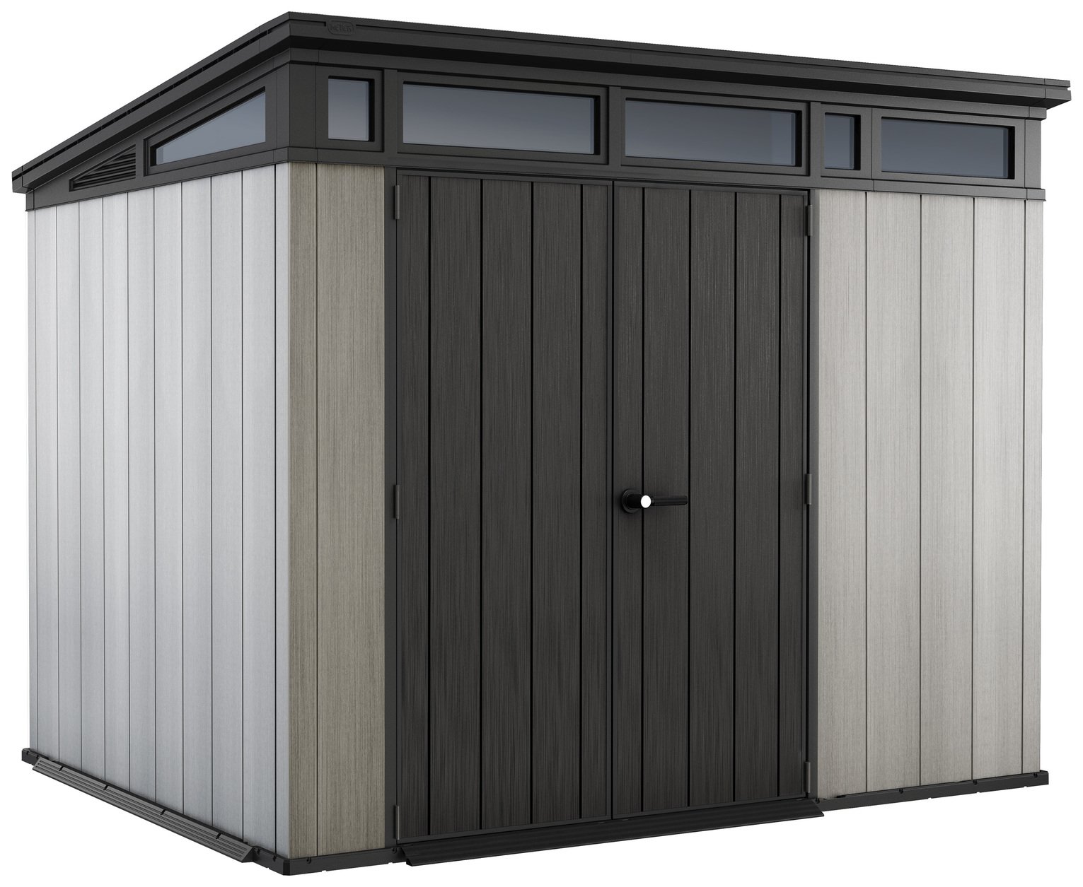 Keter Artisan Pent Outdoor Garden Storage Shed 9 x 7ft -Grey