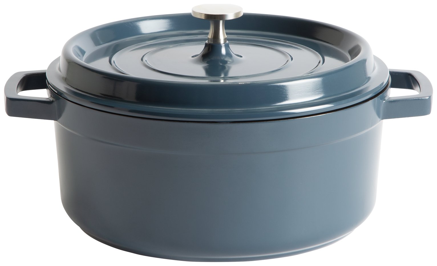 Habitat 4.2 Litre Non Stick Aluminium Casserole Dish - Blue