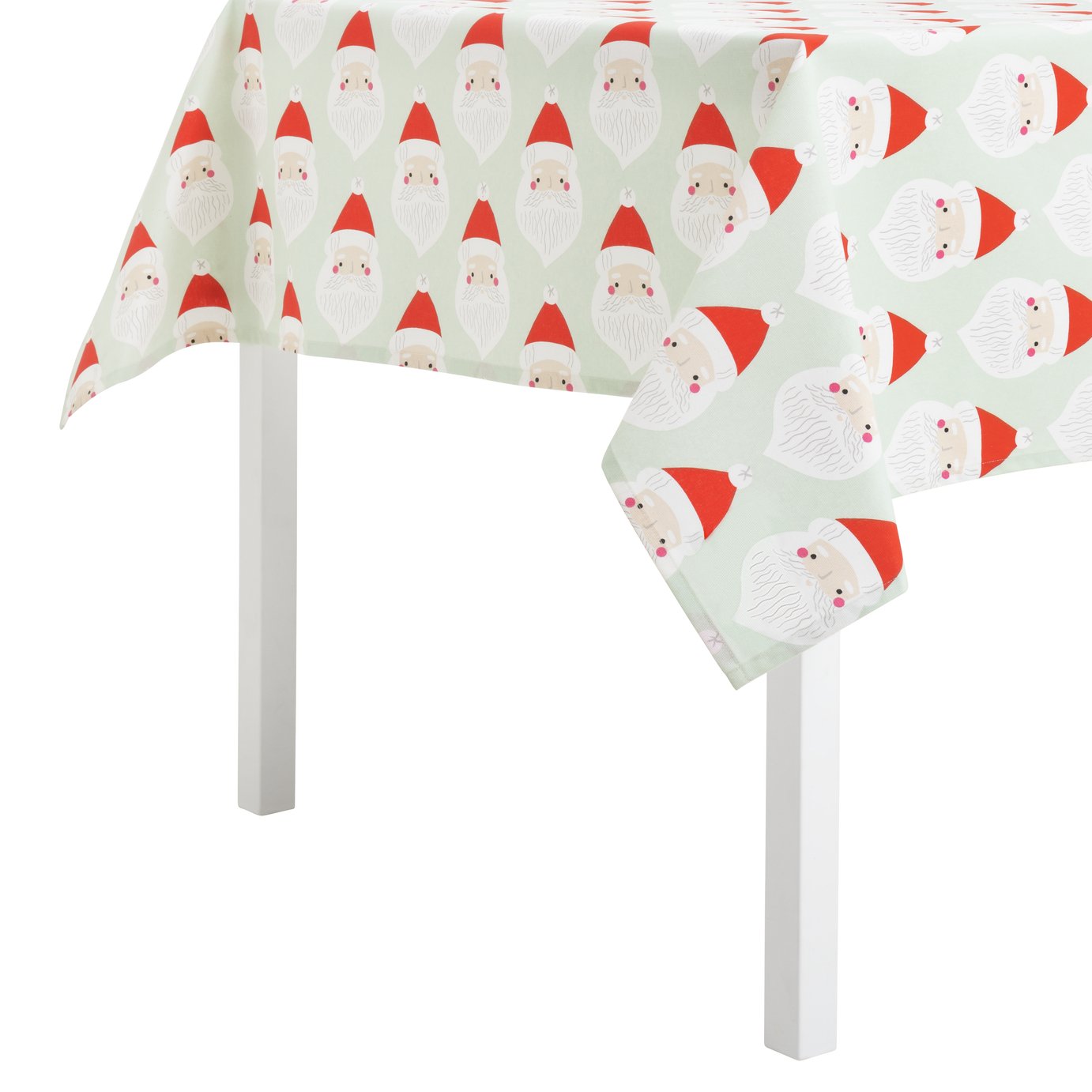 Argos Home Santa Wipe Clean Cotton Table Cloth