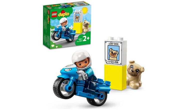 Buy LEGO DUPLO Rescue Police Motorcycle Toy for Toddlers 10967 LEGO Argos