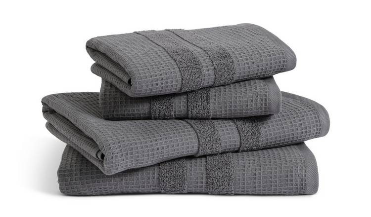 Buy Habitat Organic Cotton Waffle 4 Piece Towel Bale Argos