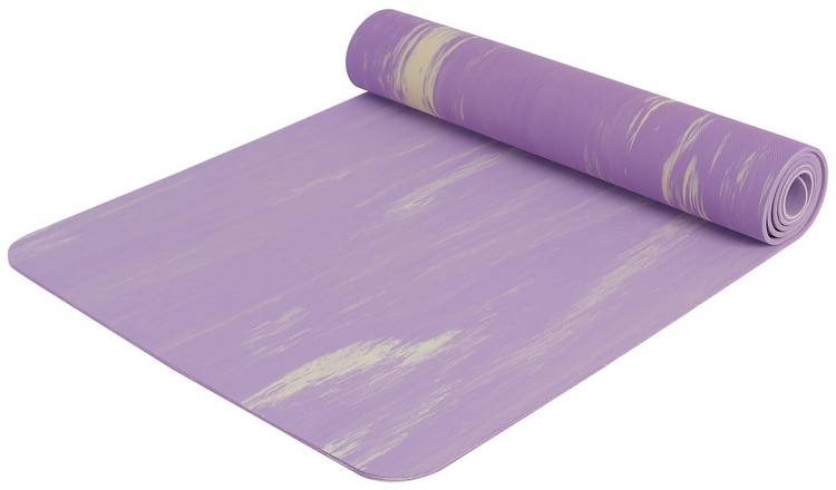 Buy Pro Fitness 5mm Thickness Natural Rubber Yoga Mat - Purple, Exercise  and yoga mats