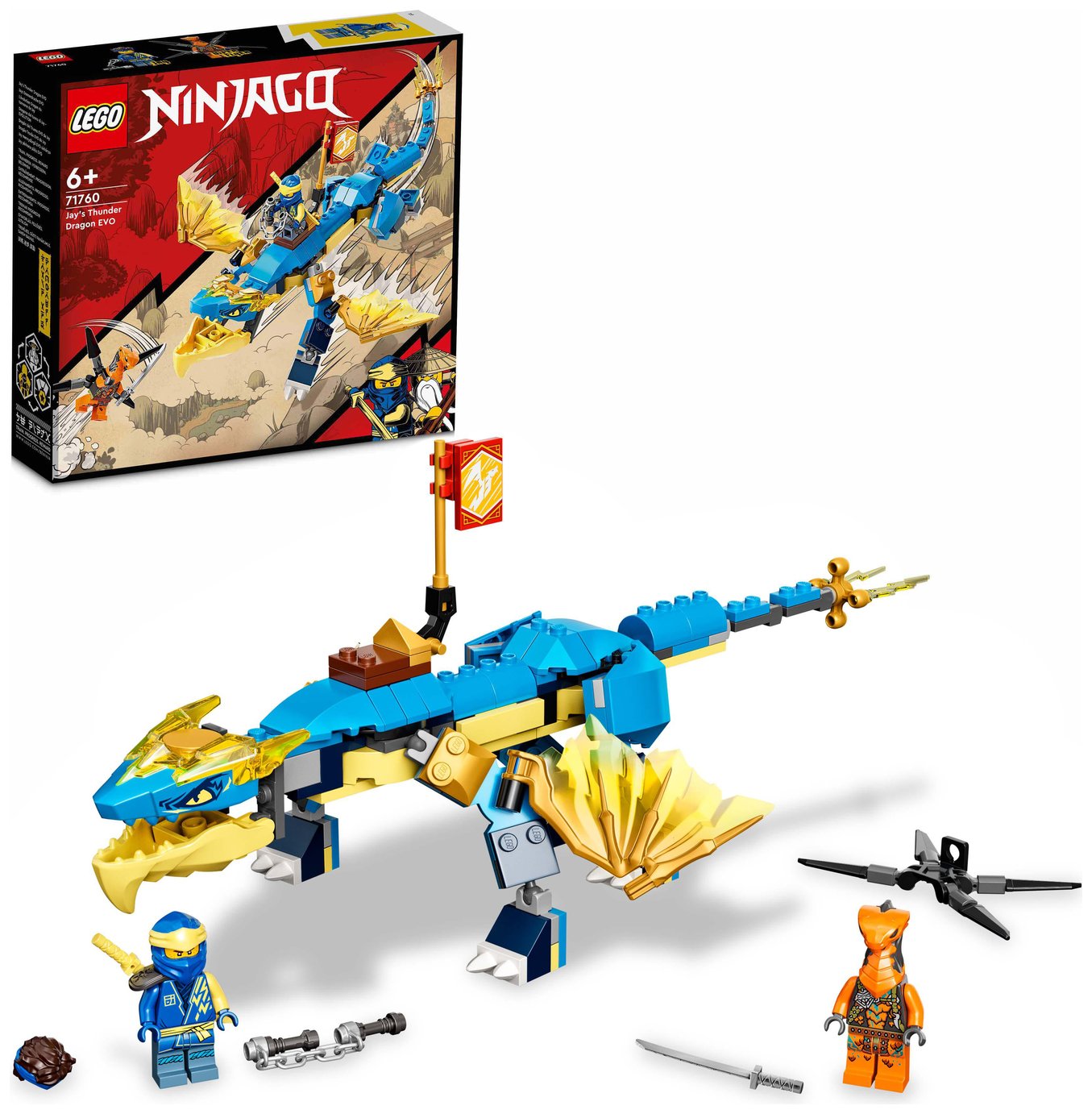 LEGO NINJAGO Jay's Thunder Dragon EVO & Snake Toy 71760