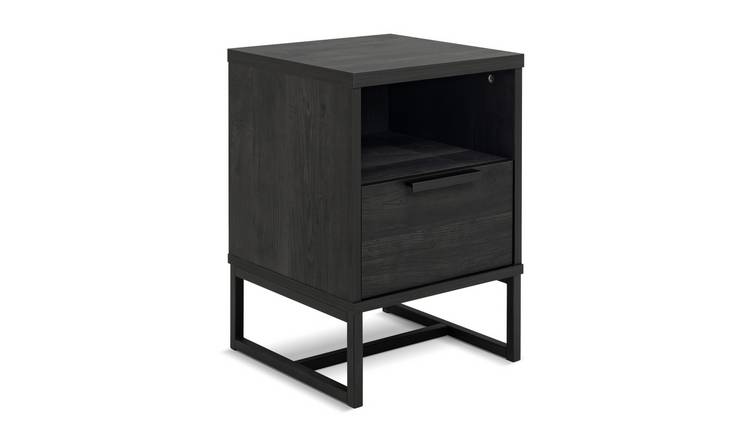 Walnut bedside table deals argos