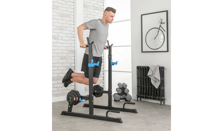 Buy Pro Fitness Adjustable Squat Rack Fitness accessories Argos