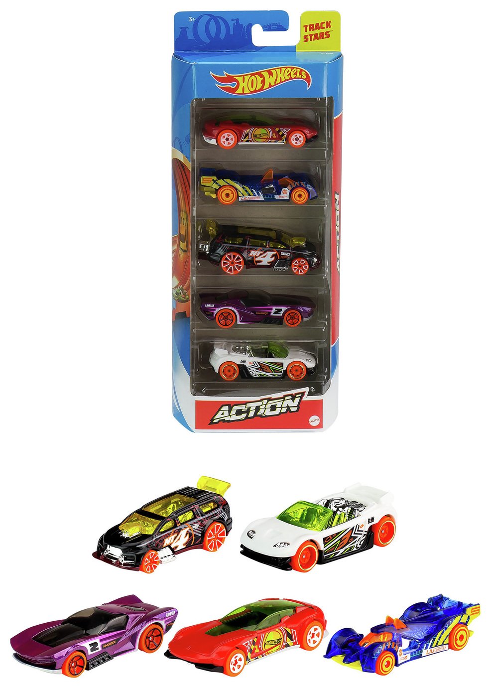 Hot Wheels Cars 5-Pack Vehicle Assortment