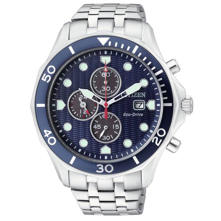 Citizen Men's Eco-Drive Chronograph Stainless Steel Watch 0