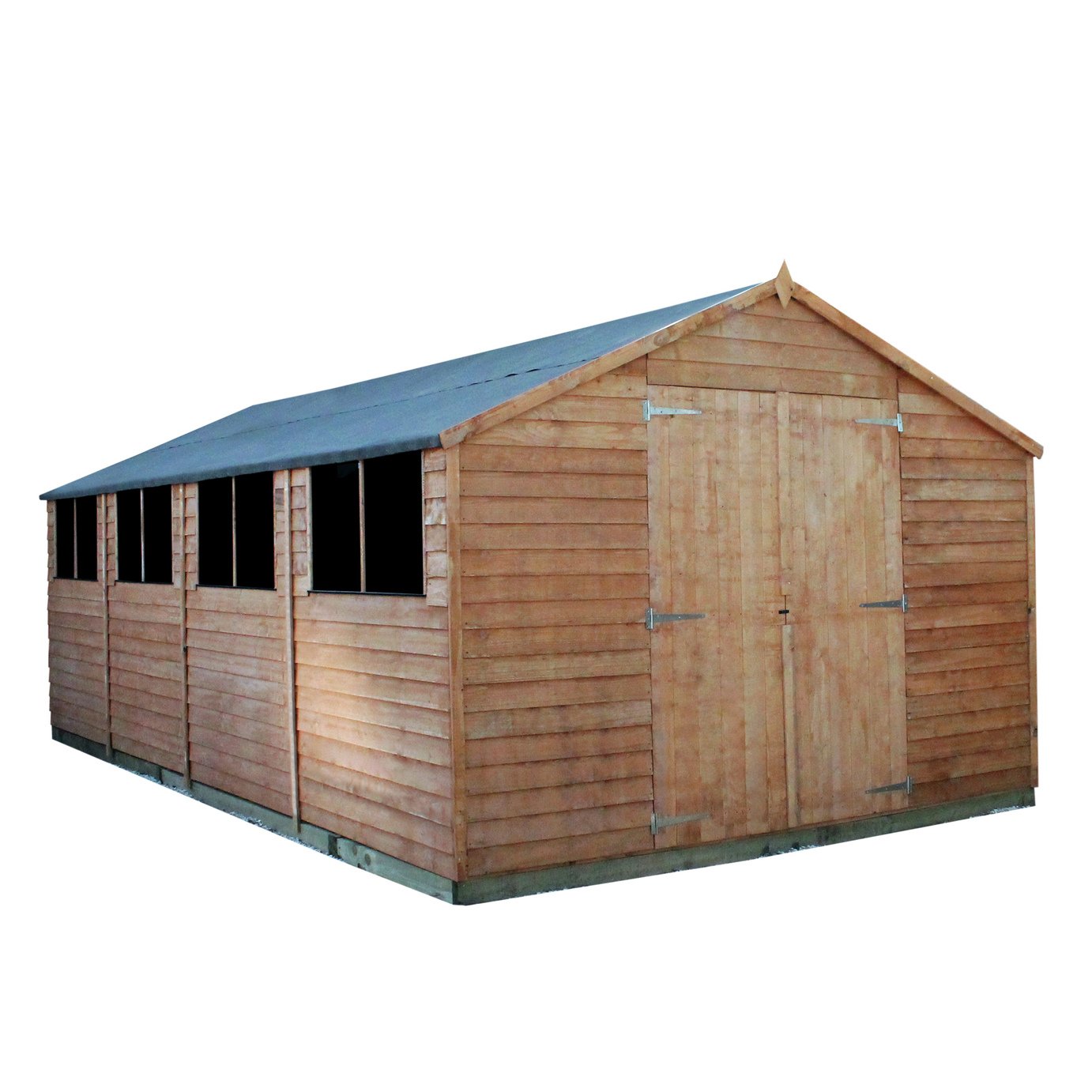 Mercia Wooden 10 x 20ft Overlap Workshop Shed