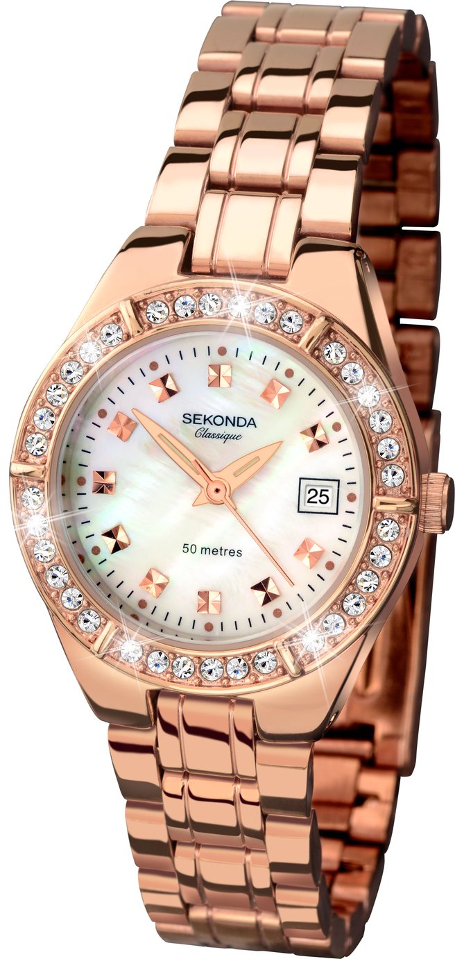 Argos ladies rose hot sale gold watches